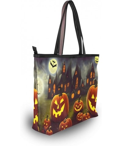 Women's Large Medium Size Handbag Shoulder Bag Handbag Casual Tote Soft Tote Shoulder Bag Big Capacity Handbag Halloween Pump...