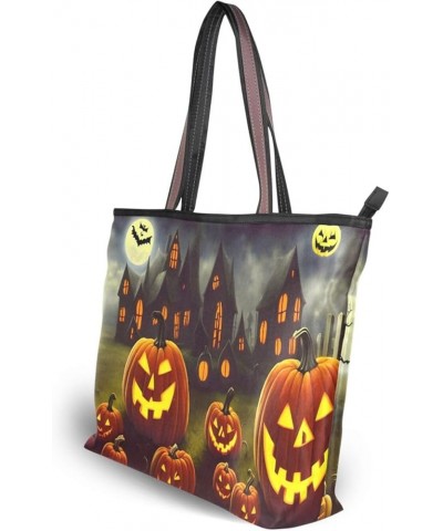 Women's Large Medium Size Handbag Shoulder Bag Handbag Casual Tote Soft Tote Shoulder Bag Big Capacity Handbag Halloween Pump...