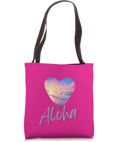 Aloha Wave, Heart Sunset Beach, Sunrise Beach, My Hawaiian Tote Bag $11.70 Totes