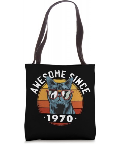 Awesome Since 1970, 53 yr old, 53rd Birthday Gifts Cat Lover Tote Bag $12.34 Totes