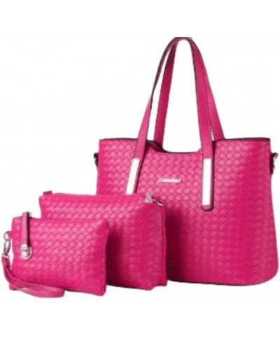 Spring ladies bags handbags Black 3pcs Color: Hot Pink - Style: 3pcs $27.11 Handbags