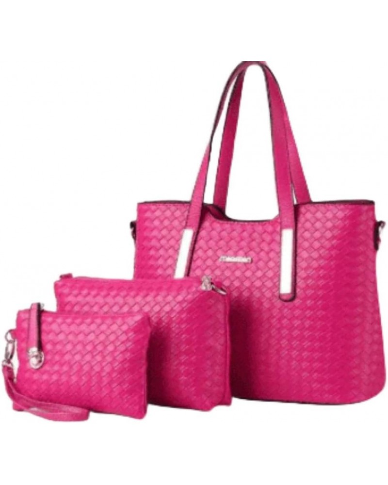 Spring ladies bags handbags Black 3pcs Color: Hot Pink - Style: 3pcs $27.11 Handbags