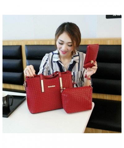 Spring ladies bags handbags Black 3pcs Color: Hot Pink - Style: 3pcs $27.11 Handbags