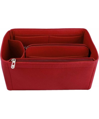 Purse Organizer Insert Felt Bag Insert Organizer Bag in Bag Handbag Tote Organizer Shaper (Beige, Small) Medium Red $20.51 Totes