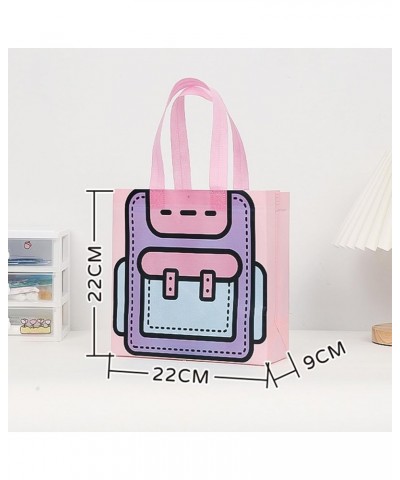 Cartoon Print Bag Gift Handbag 5 Pcs Handbags Wide Straps Large Pink $5.11 Handbags