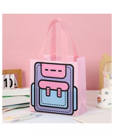 Cartoon Print Bag Gift Handbag 5 Pcs Handbags Wide Straps Large Pink $5.11 Handbags