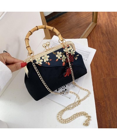 Lock Shell Vintage Chain Women's Handbags Purses Bamboo Wood Hand Bags Bag Women Shoulder Crossbody Bags Bags Onecolor $26.79...