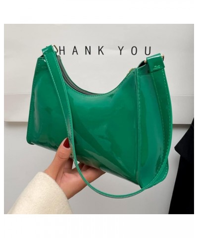 Women Handbags PU Leather Women Shopping Bag Fashion Solid Color Portable Exquisite Simple Bright Face for Work Green $7.02 S...