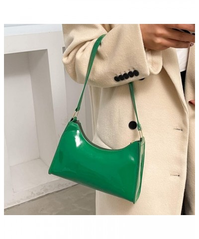 Women Handbags PU Leather Women Shopping Bag Fashion Solid Color Portable Exquisite Simple Bright Face for Work Green $7.02 S...