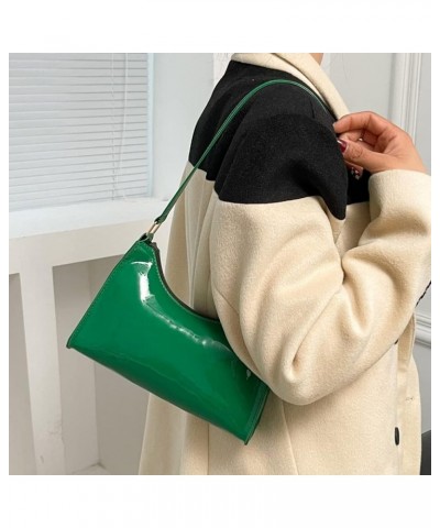 Women Handbags PU Leather Women Shopping Bag Fashion Solid Color Portable Exquisite Simple Bright Face for Work Green $7.02 S...