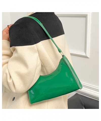 Women Handbags PU Leather Women Shopping Bag Fashion Solid Color Portable Exquisite Simple Bright Face for Work Green $7.02 S...