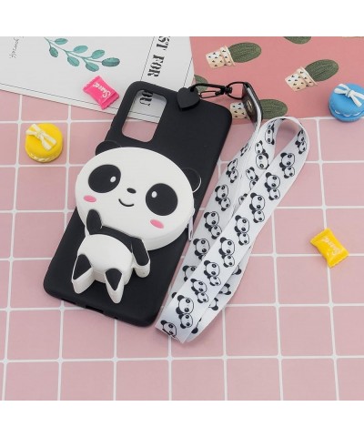 for Samsung Galaxy A52 5G / 4G Silicone Case with 3D Cartoon Animal Zipper Wallet Purse Stand Holder Back Cover and Long Deta...