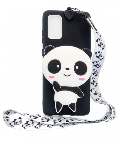 for Samsung Galaxy A52 5G / 4G Silicone Case with 3D Cartoon Animal Zipper Wallet Purse Stand Holder Back Cover and Long Deta...