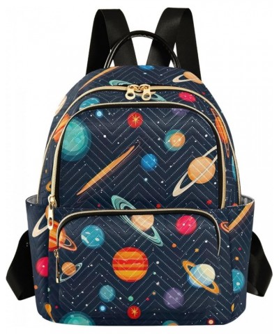 Space Planet Galaxy Backpack Purse for Women Small Travel Bag Fashion Daypack M 202a0393 S(10.23"x5.11"x12.59") 202a0393 $21....