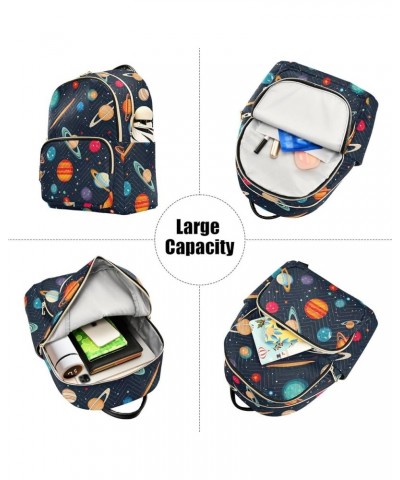 Space Planet Galaxy Backpack Purse for Women Small Travel Bag Fashion Daypack M 202a0393 S(10.23"x5.11"x12.59") 202a0393 $21....