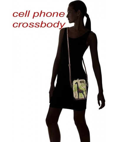 Crossbody Cell Phone Purse-Women Canvas Multicolor Handbag with Adjustable Strap Giraffe - Sand $20.28 Crossbody Bags