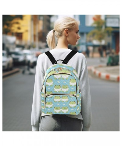 Small Backpack Purse for Women, Small Funny Frogs Travel Bag Casual Daypack Shoulder Bag Small $19.43 Backpacks