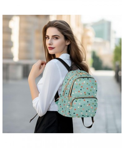 Colorful Polka Dot Women Backpack Purse Shoulder Bag Color Small $19.46 Backpacks