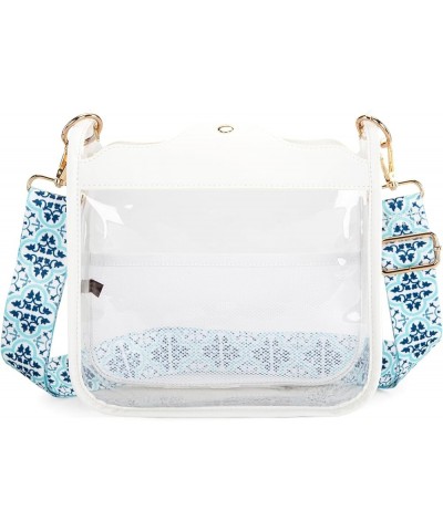 Crossbody Bags for Women Multi Pocket Cross Body Bag Purses with Adjustable Strap Y White $18.47 Satchels