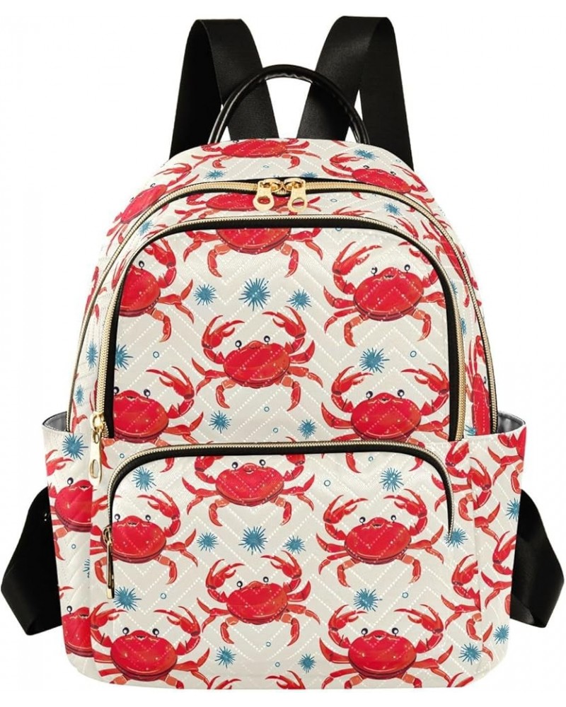 4cute Crab Backpack Purse for Women Small Travel Bag Fashion Daypack M 202a4563 S(10.23"x5.11"x12.59") 202a4563 $19.27 Backpacks