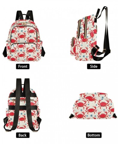 4cute Crab Backpack Purse for Women Small Travel Bag Fashion Daypack M 202a4563 S(10.23"x5.11"x12.59") 202a4563 $19.27 Backpacks