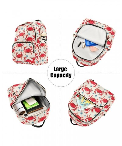 4cute Crab Backpack Purse for Women Small Travel Bag Fashion Daypack M 202a4563 S(10.23"x5.11"x12.59") 202a4563 $19.27 Backpacks