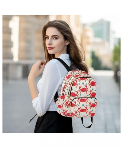 4cute Crab Backpack Purse for Women Small Travel Bag Fashion Daypack M 202a4563 S(10.23"x5.11"x12.59") 202a4563 $19.27 Backpacks