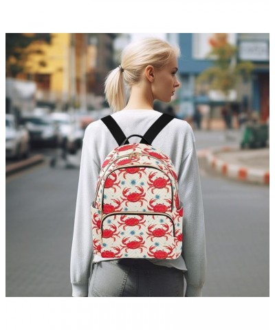 4cute Crab Backpack Purse for Women Small Travel Bag Fashion Daypack M 202a4563 S(10.23"x5.11"x12.59") 202a4563 $19.27 Backpacks