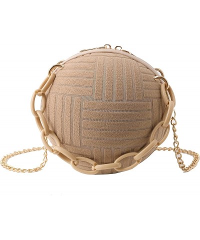 Basketball Purse, Cute Basketball Purses for Women Girls Small Basketball Tote Bag Crossbody Handbag Khaki $12.97 Totes