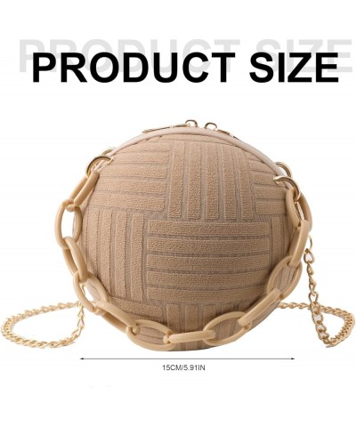 Basketball Purse, Cute Basketball Purses for Women Girls Small Basketball Tote Bag Crossbody Handbag Khaki $12.97 Totes