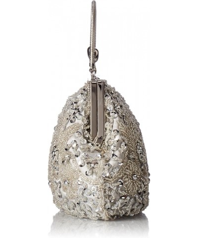 Women's Wedding Seed Bead Evening Bags Silver $20.56 Evening Bags