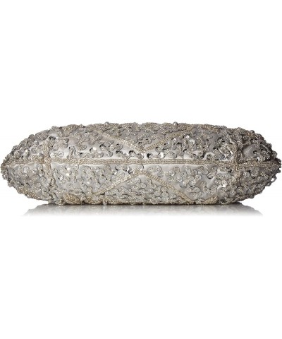 Women's Wedding Seed Bead Evening Bags Silver $20.56 Evening Bags