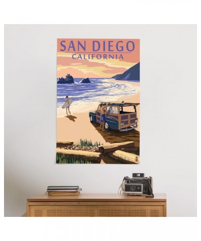 24x36 Inch Giclee Print, San Diego, California, Woody on Beach $25.49 Totes