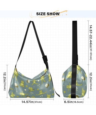 Shark Print Sea Animals Soft PU Leather Hobo Bags Women's Large Purse Fashion Animal Print Women Shoulder Handbags Green Cute...