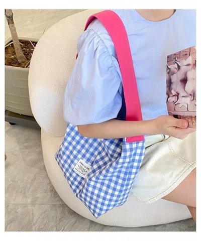 Shopper Bag Canvas Shopping Bag Large Capacity Handbag Shoulder Bag Trendy Bag School Book Bag for Girl Women Pink $8.53 Cros...