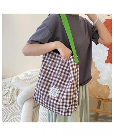 Shopper Bag Canvas Shopping Bag Large Capacity Handbag Shoulder Bag Trendy Bag School Book Bag for Girl Women Pink $8.53 Cros...