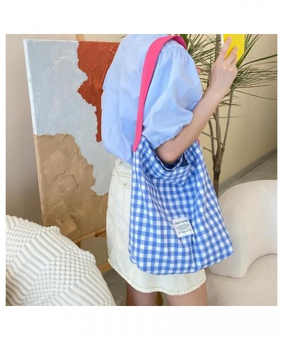 Shopper Bag Canvas Shopping Bag Large Capacity Handbag Shoulder Bag Trendy Bag School Book Bag for Girl Women Pink $8.53 Cros...