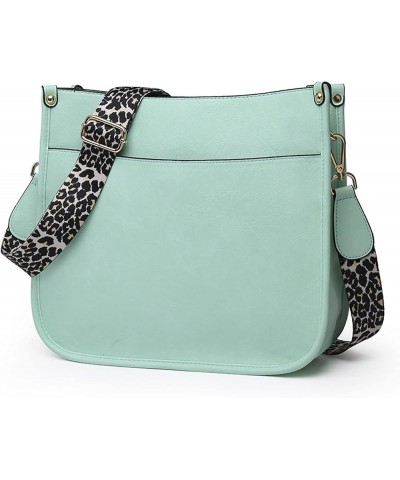 Crossbody Bags for Women Leather Hobo Shoulder Bag Tote Purses Handbag Satchel Bag Macaron Green $17.21 Crossbody Bags