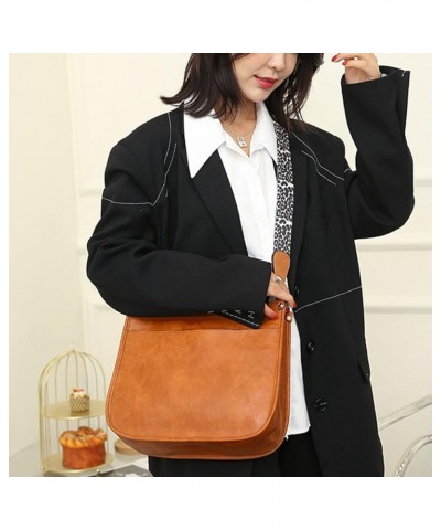 Crossbody Bags for Women Leather Hobo Shoulder Bag Tote Purses Handbag Satchel Bag Macaron Green $17.21 Crossbody Bags