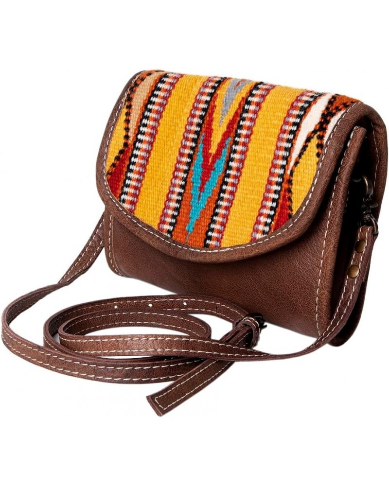 Messenger Bag Saddle Blanket Fabric Genuine Leather Western Women Bag Handbag Purse | Cute Messenger Bag | Leather Messenger ...