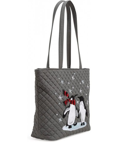 Womens Cotton Small Vera Tote Bag Penguin Pair - Recycled Cotton $30.18 Totes