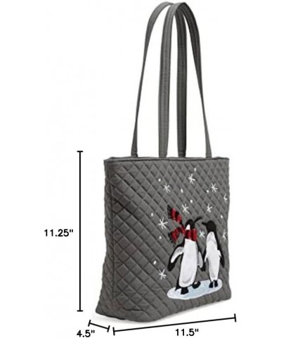 Womens Cotton Small Vera Tote Bag Penguin Pair - Recycled Cotton $30.18 Totes