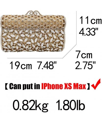 Women Crystal Clutch Evening Bags Diamond Minaudiere Party Handbags Wedding Cocktail Bridal Rhinestone Purse $32.39 Evening Bags