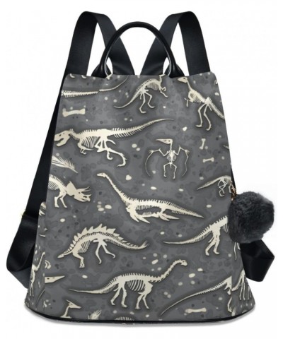 Dino Skeletons Dinosaurs Womens Backpack Purse Travel Backpack Anti Theft Shoulder Bag Satchel Bags for Ladies Work Travel Wo...