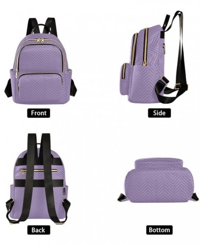 Plain Lavender Purple Women Backpack Purse Ladies Fashion Shoulder Bag Daypack Travel Bag 7.5L Small $13.95 Backpacks