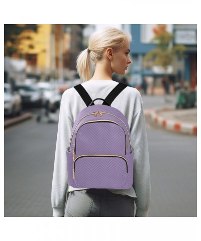 Plain Lavender Purple Women Backpack Purse Ladies Fashion Shoulder Bag Daypack Travel Bag 7.5L Small $13.95 Backpacks