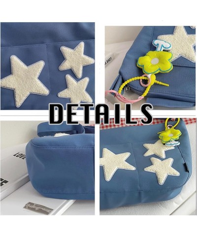 Cute Shoulder Bag with Pendent Y2K Star Messenger Sling Satchel Crossbody Bags Kawaii Bag with Knitted Gloves (Purple) Red $2...