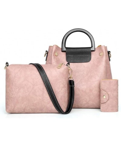 Women Fashion Handbags Tote Bag Shoulder Bag Crossbody Top Handle Bag Satchel Purses Pink $17.09 Satchels