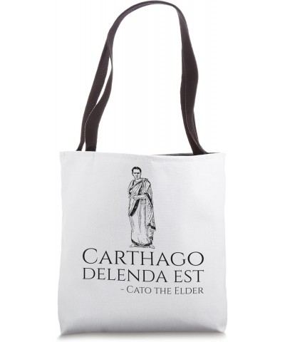 Carthago Delenda Est Cato The Elder - Ancient Roman History Tote Bag $15.60 Totes