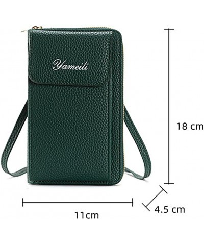 Small Cell Phone Crossbody Bag Purse for Women, PU Leather Wallet Purse with Credit Card Slots Black $10.99 Crossbody Bags